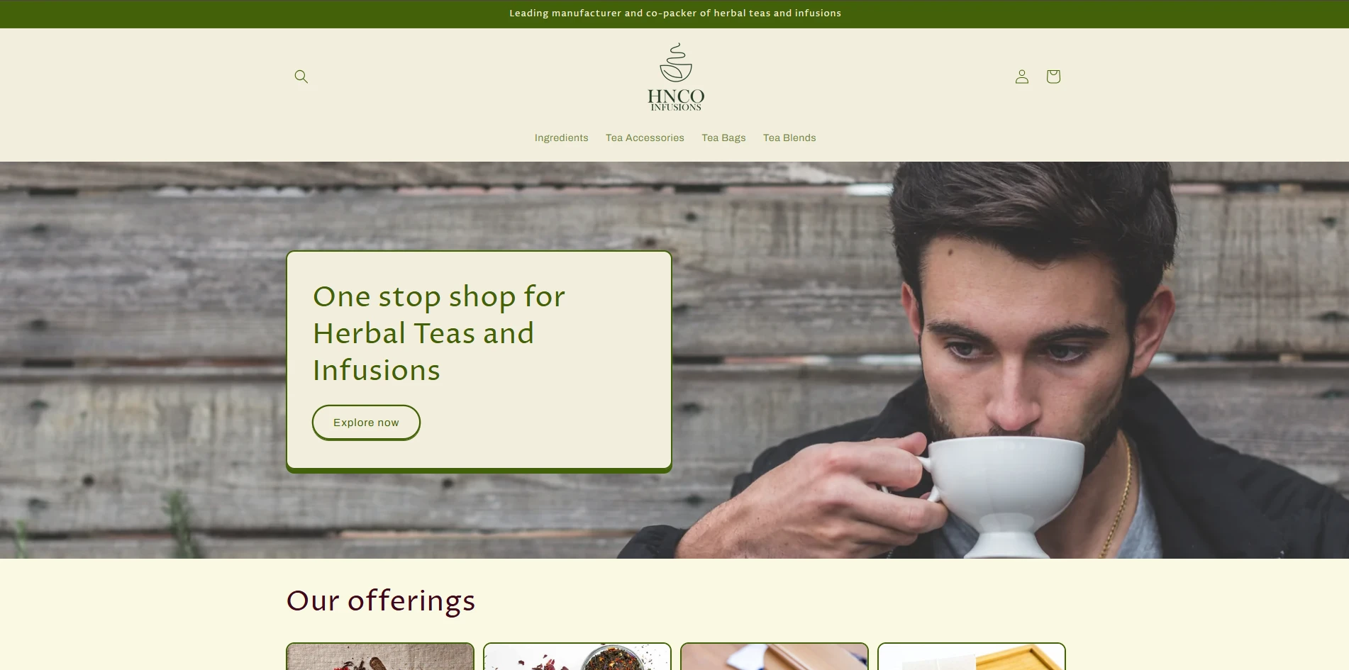 HNCO Infusions homepage preview